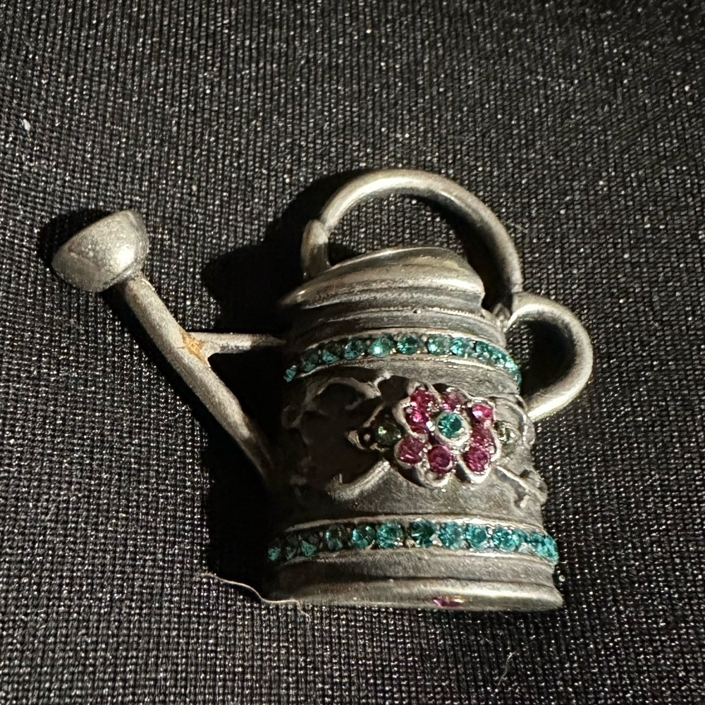 Michael Simon Vintage 3D Watering Can Brooch